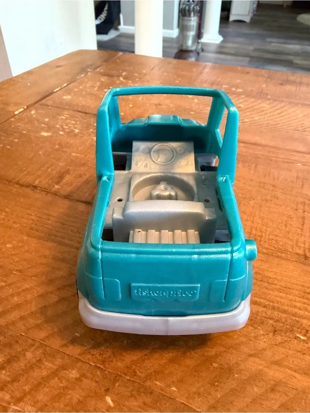 Fisher Price Little People shiny aqua beach car as is